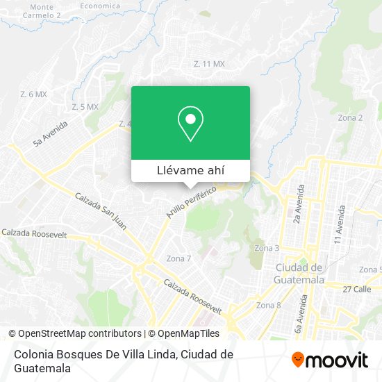 Mapa de Colonia Bosques De Villa Linda