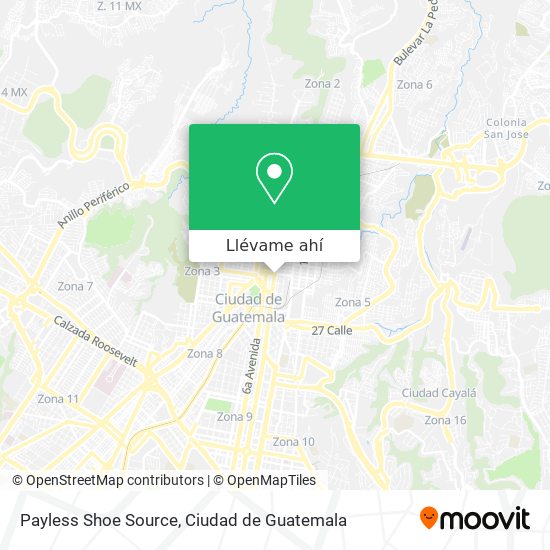 Mapa de Payless Shoe Source