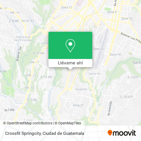 Mapa de Crossfit Springcity