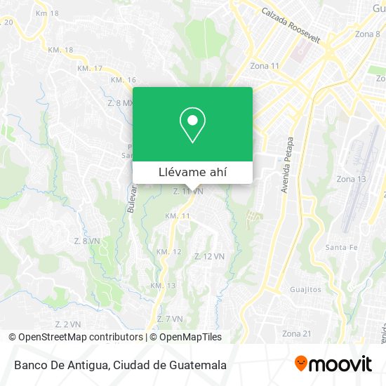 Mapa de Banco De Antigua