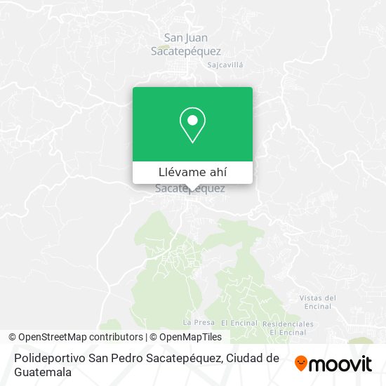 Mapa de Polideportivo San Pedro Sacatepéquez