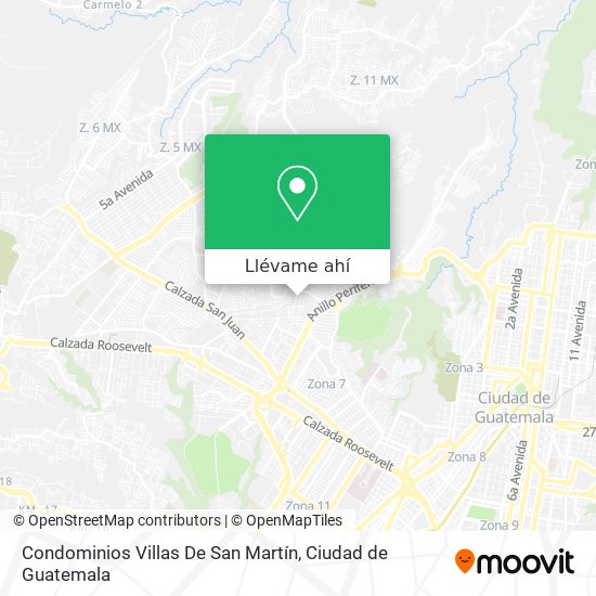 Mapa de Condominios Villas De San Martín