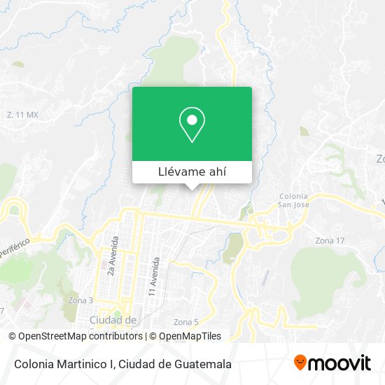 Mapa de Colonia Martinico I