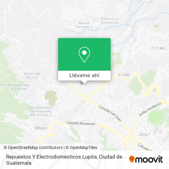 Mapa de Repuestos Y Electrodomésticos Lupita