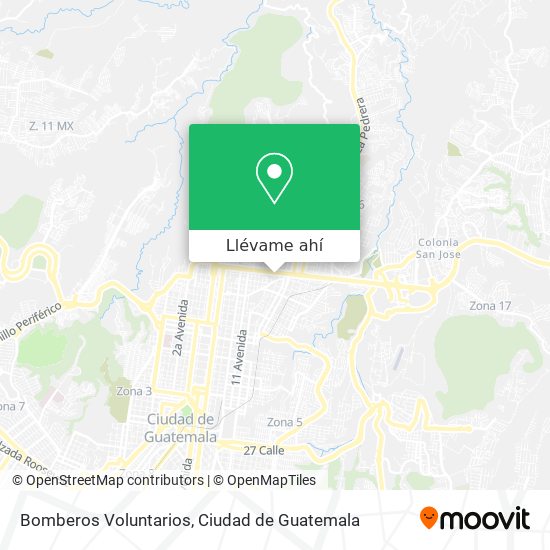 Mapa de Bomberos Voluntarios