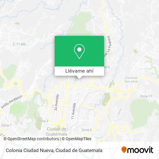 Mapa de Colonia Ciudad Nueva