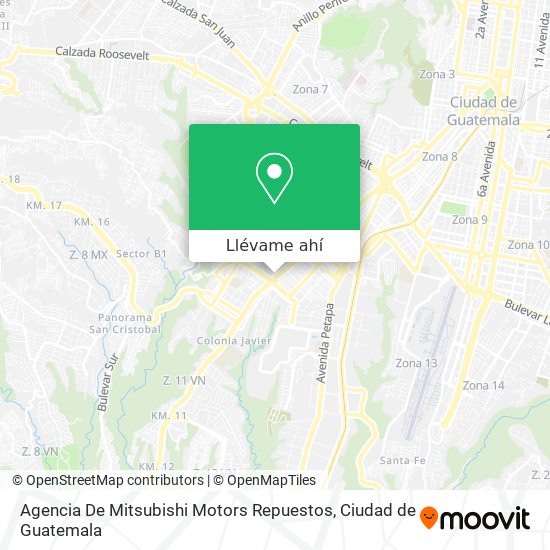 Mapa de Agencia De Mitsubishi Motors Repuestos