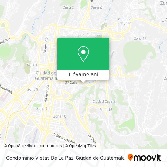 Mapa de Condominio Vistas De La Paz