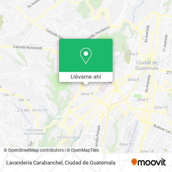 Mapa de Lavanderia Carabanchel