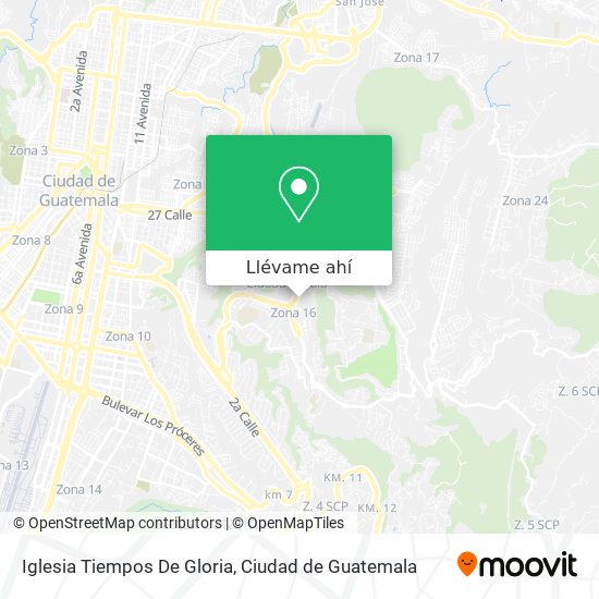 Mapa de Iglesia Tiempos De Gloria