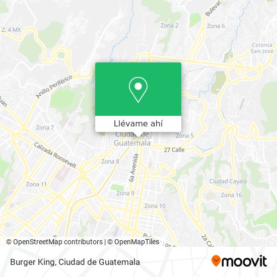 Mapa de Burger King