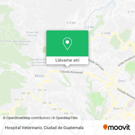 Mapa de Hospital Veterinario