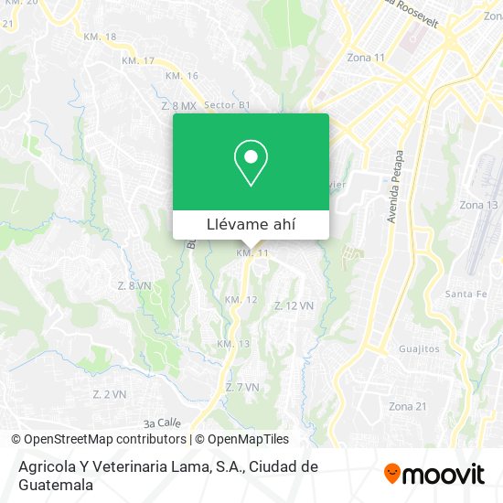 Mapa de Agricola Y Veterinaria Lama, S.A.
