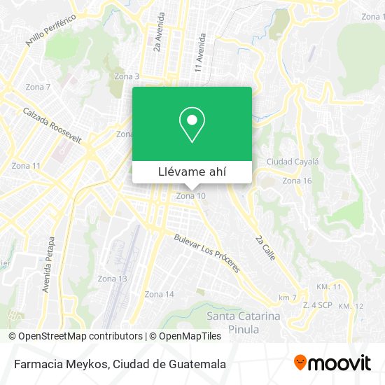 Mapa de Farmacia Meykos