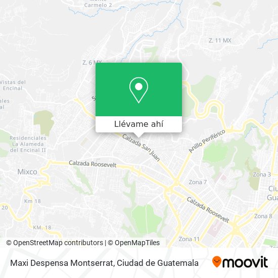 Mapa de Maxi Despensa Montserrat