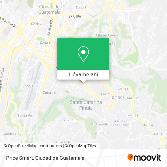 Mapa de Price Smart