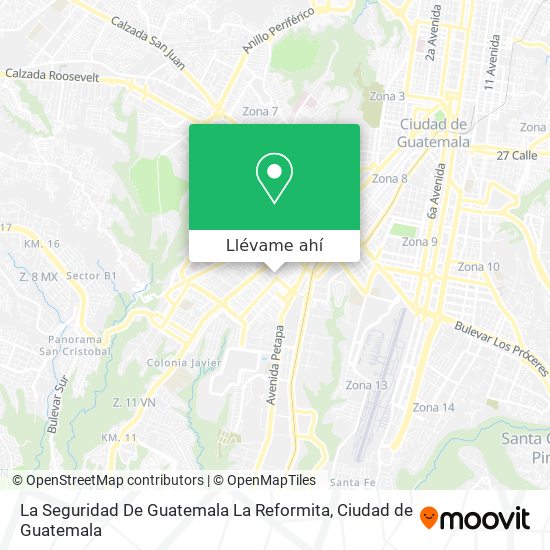 Mapa de La Seguridad De Guatemala La Reformita