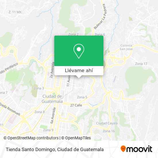 Mapa de Tienda Santo Domingo