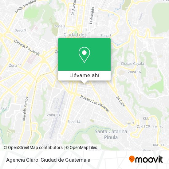 Mapa de Agencia Claro