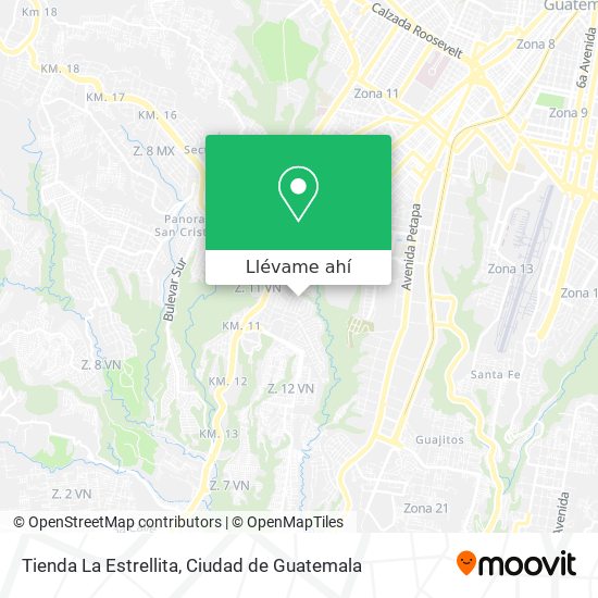 Mapa de Tienda La Estrellita