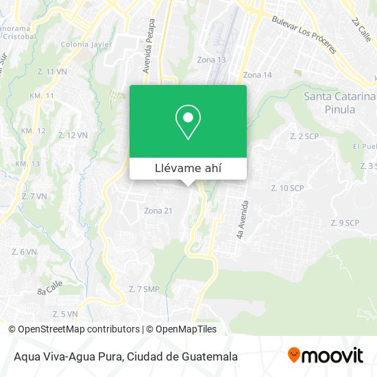 Mapa de Aqua Viva-Agua Pura