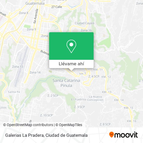 Mapa de Galerias La Pradera