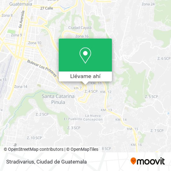 Mapa de Stradivarius