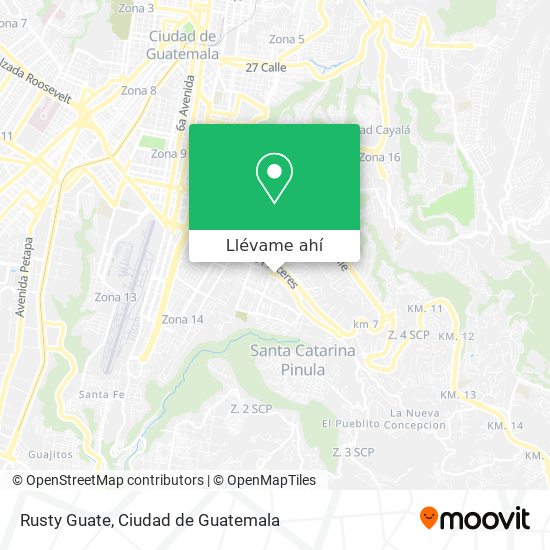 Mapa de Rusty Guate