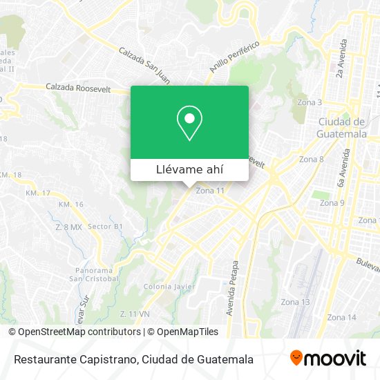 Mapa de Restaurante Capistrano