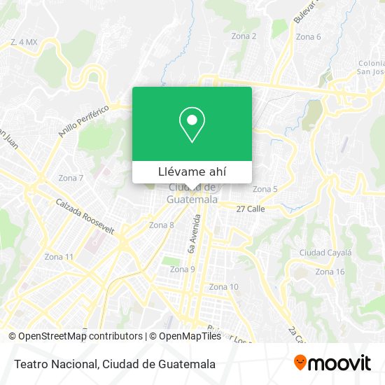 Mapa de Teatro Nacional