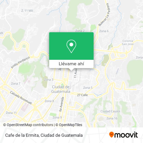 Mapa de Cafe de la Ermita