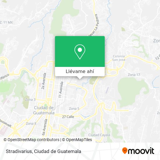 Mapa de Stradivarius