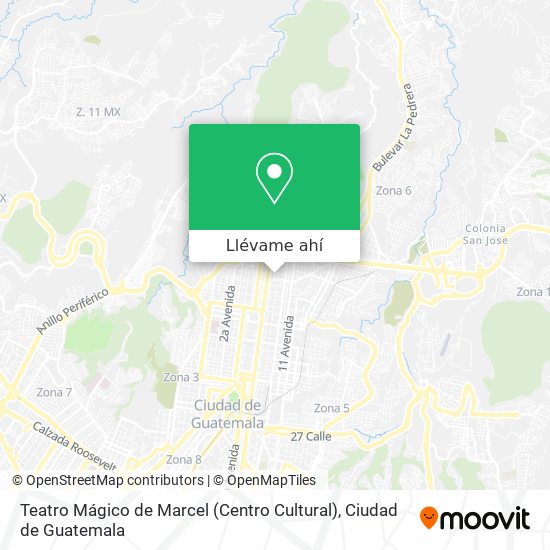 Mapa de Teatro Mágico de Marcel (Centro Cultural)