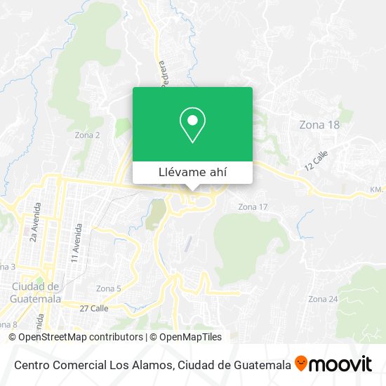 Mapa de Centro Comercial Los Alamos