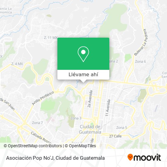 Mapa de Asociación Pop No'J