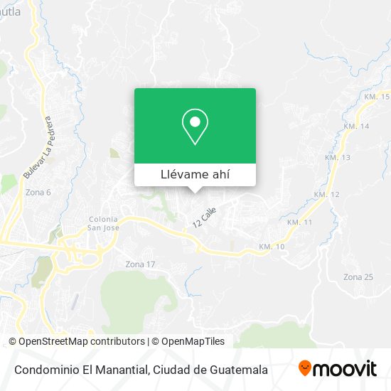 Mapa de Condominio El Manantial