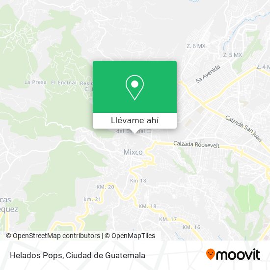 Mapa de Helados Pops