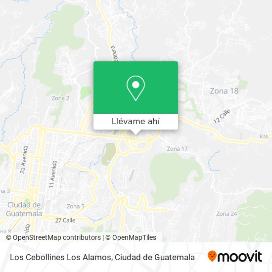 Mapa de Los Cebollines Los Alamos