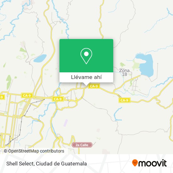 Mapa de Shell Select