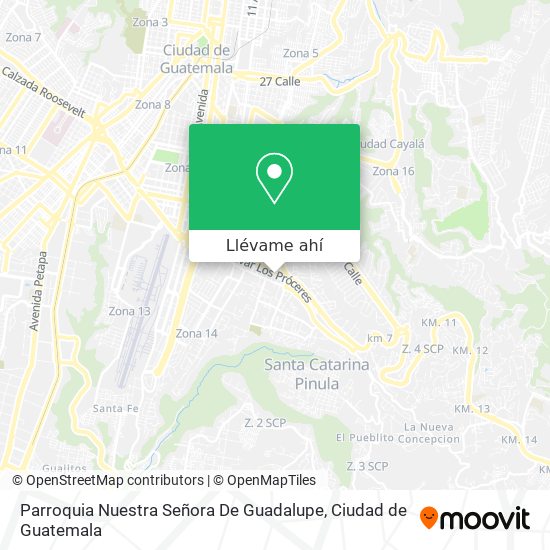 Mapa de Parroquia Nuestra Señora De Guadalupe