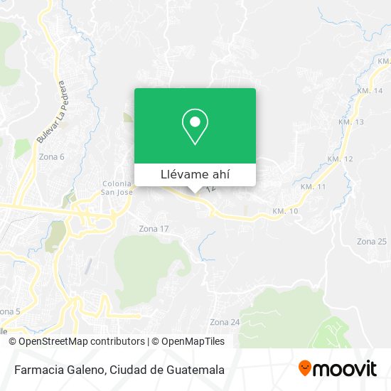 Mapa de Farmacia Galeno