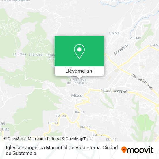 Mapa de Iglesia Evangélica Manantial De Vida Eterna