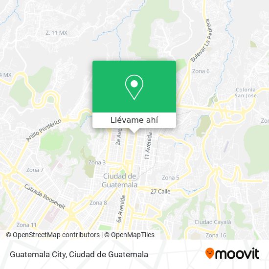 Mapa de Guatemala City