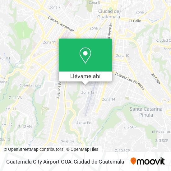 Mapa de Guatemala City Airport GUA