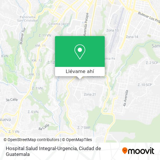 Mapa de Hospital Salud Integral-Urgencia