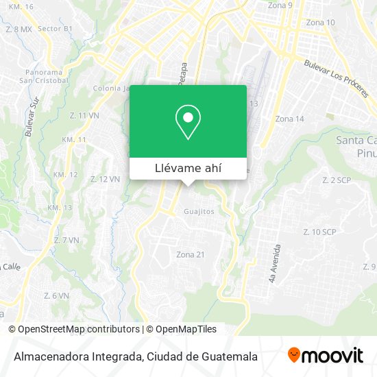 Mapa de Almacenadora Integrada