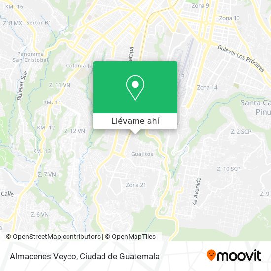 Mapa de Almacenes Veyco