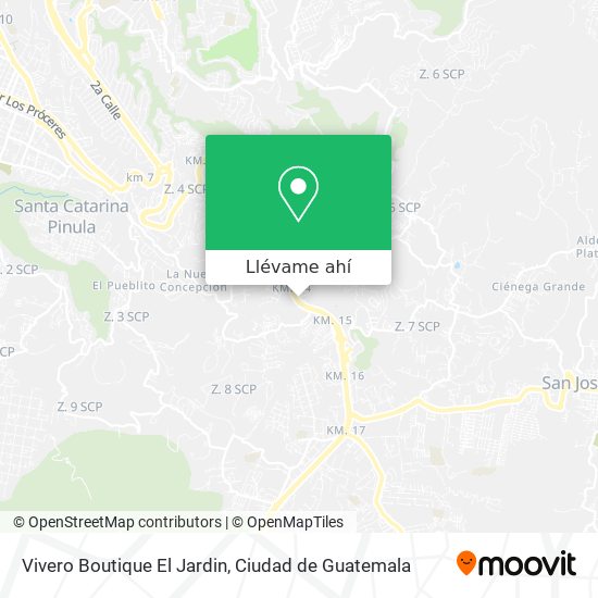 Mapa de Vivero Boutique El Jardin