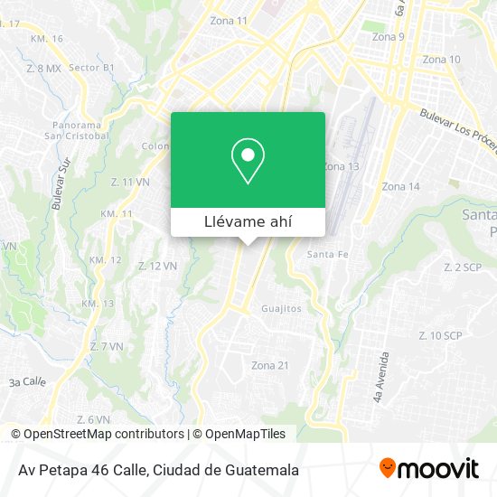 Mapa de Av Petapa 46 Calle