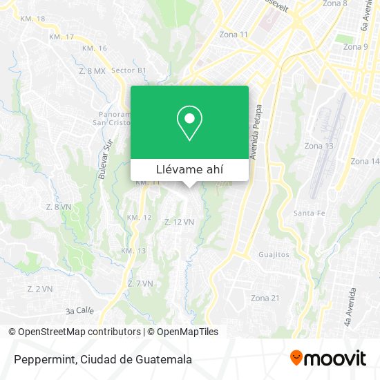 Mapa de Peppermint